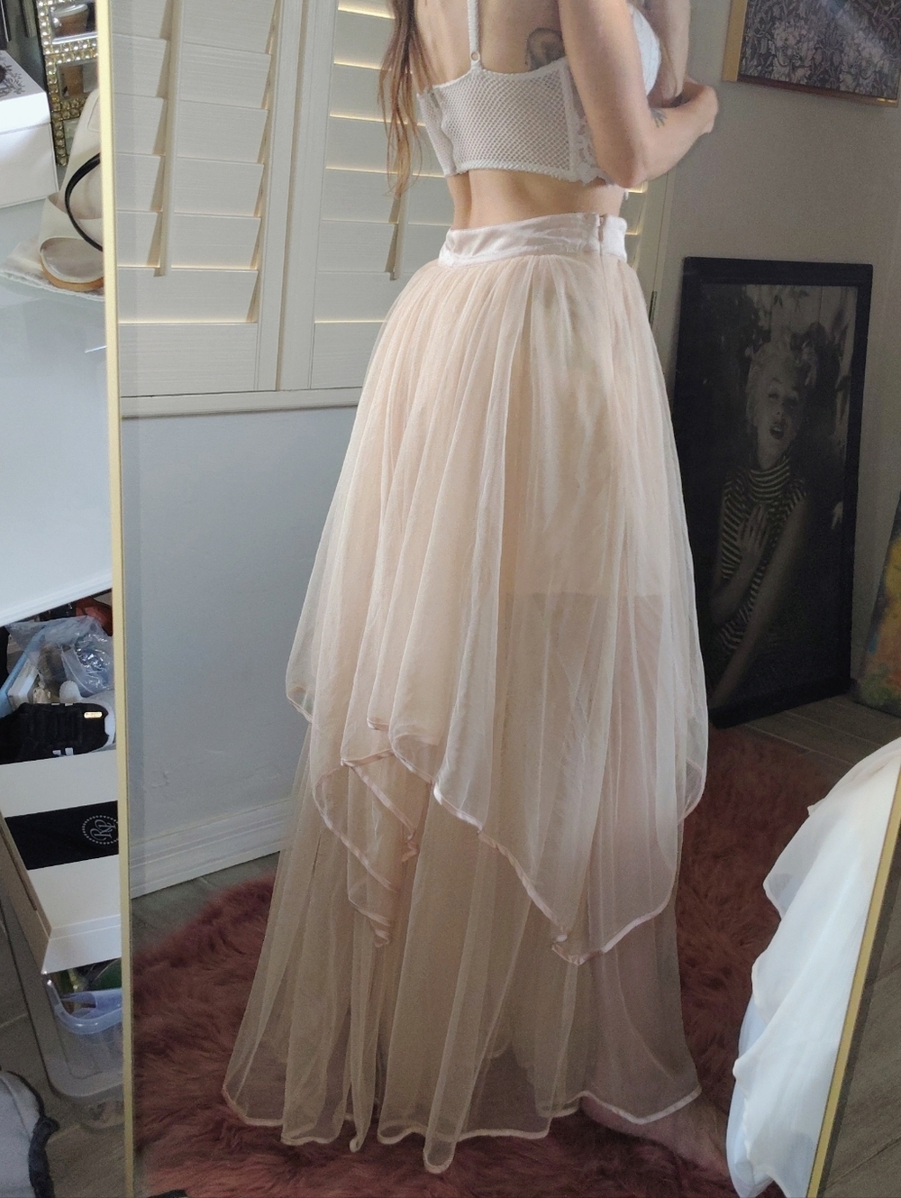 FREE PEOPLE Maxi Tule Skirt - Picture 3 of 17